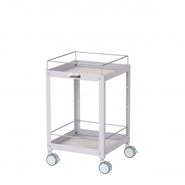 コンビニワゴン 双輪キャスター コボレ止め付き2段 WCLFS-2-P 1点