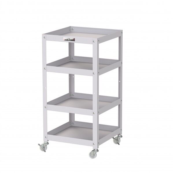 コンビニワゴン ナイロンキャスター オープンタイプ4段 WCLN-4-P 1点