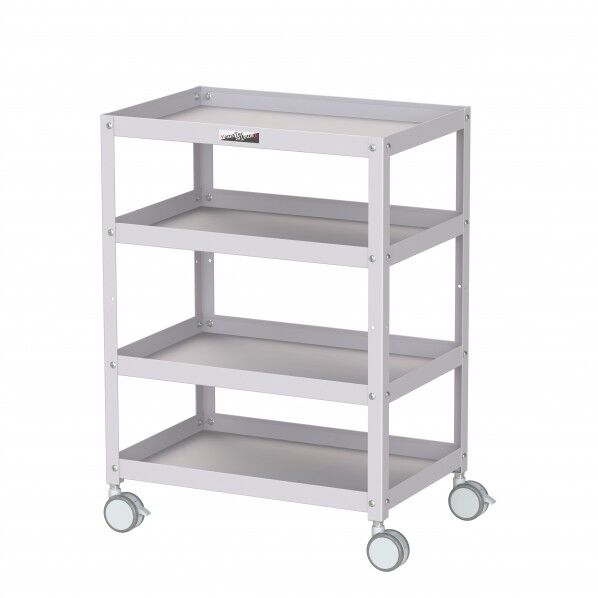 コンビニワゴン 双輪キャスター オープンタイプ4段 WCS-4-P 1点