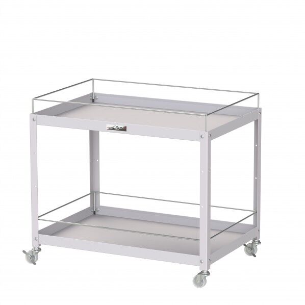 コンビニワゴン ナイロンキャスター コボレ止め付2段 WCWFN-2-P 1点