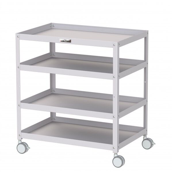 コンビニワゴン 双輪キャスター オープンタイプ4段 WCWS-4-P 1点