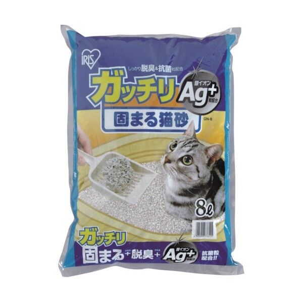 ガッチリ固まる猫砂Ag+
