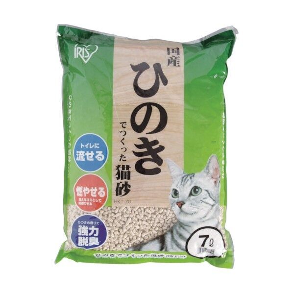 ひのきでつくった猫砂