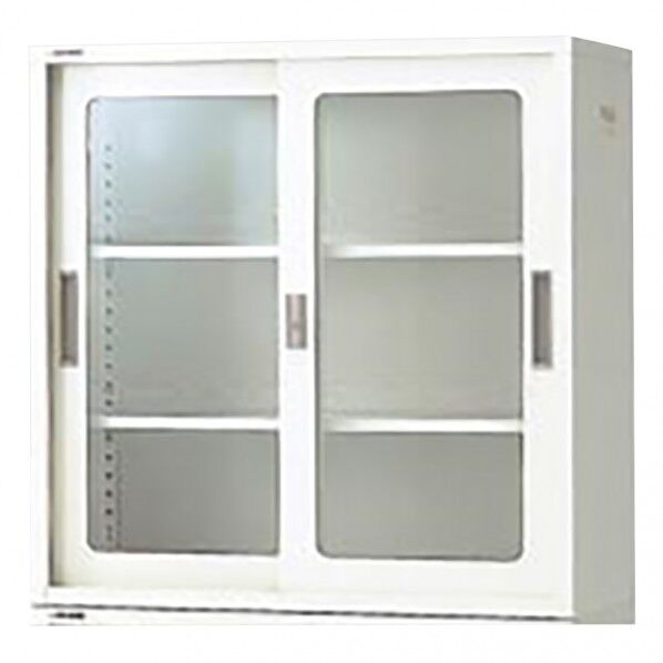 耐薬引違保管庫 ガラス扉 880×400×880mm 3-035-17 1