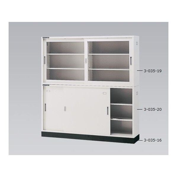 耐薬引違保管庫 スチール扉 1760×400×880mm 3-035-20 1