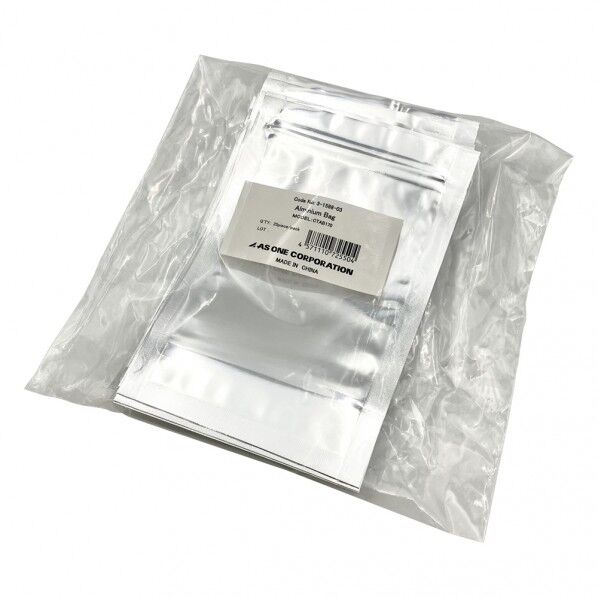 自立式チャック付きアルミ袋 幅:110×チャック下:154mm 底幅33mm 3-1588-03 1