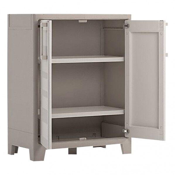 プラスチックキャビネット(下段、両開き) 9752000 要組立 3-1614-01 1点