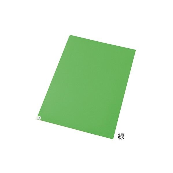 アズピュアエコノミー粘着マット(強粘着) 緑 600×900 10シート 3-1735-02 1
