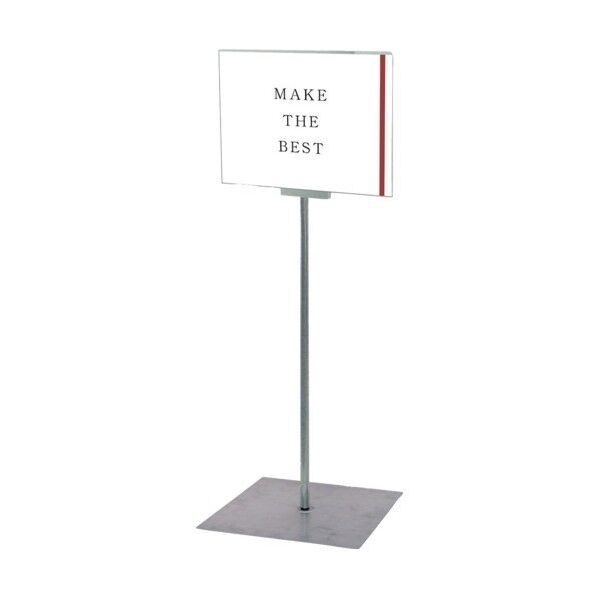 フロアーサインスタンド A4横 シルバー 297×350×1040mm DOYA3A4Y 1点
