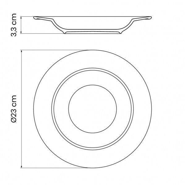 フルオリタ ディーププレート 23cm