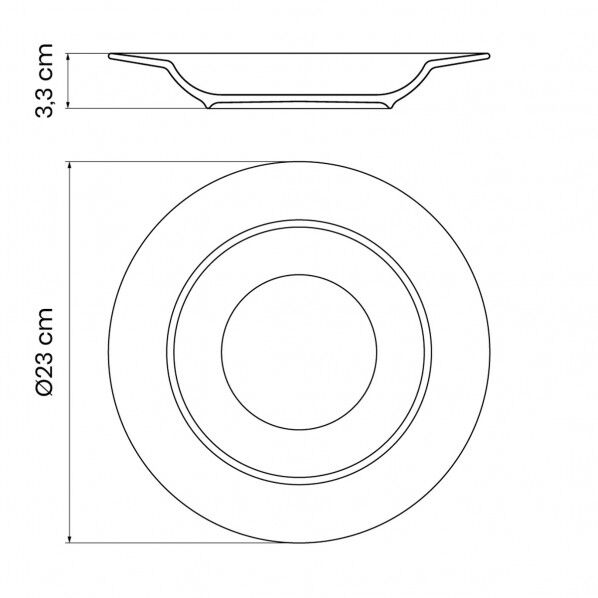 オリバ ディーププレート 23cm