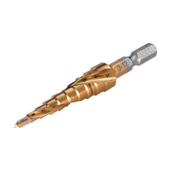 ワールドツール AP スパイラルステップドリル 3~12mm DB174 2011000011741 1点...