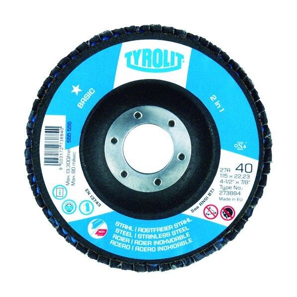 TYROLIT フラップディスク ベーシックタイプ 125mm #80