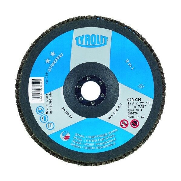 TYROLIT フラップディスク スタンダードタイプ 125mm #60