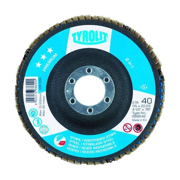 TYROLIT フラップディスク プレミアムタイプ 125mm #120