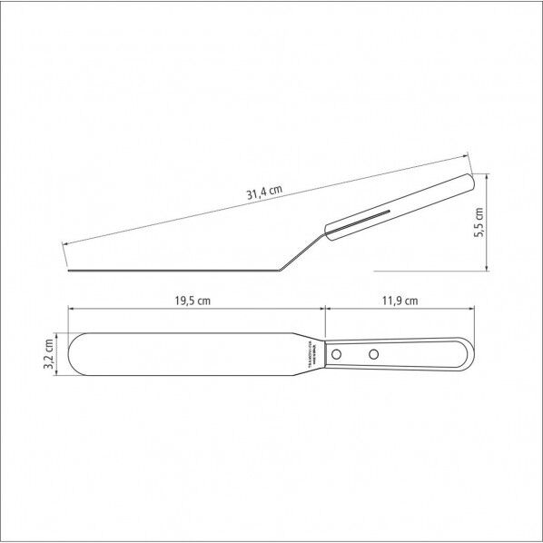 ポリウッド ベイカースパチュラ7インチ レッド