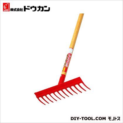 天盃土ナラシ付レーキ12本爪1350mm柄付