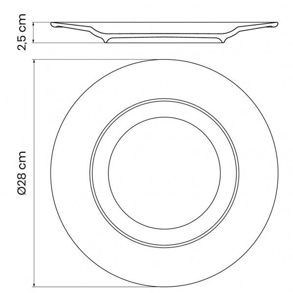 フルオリタ テﾞィナーフﾟレート 28cm