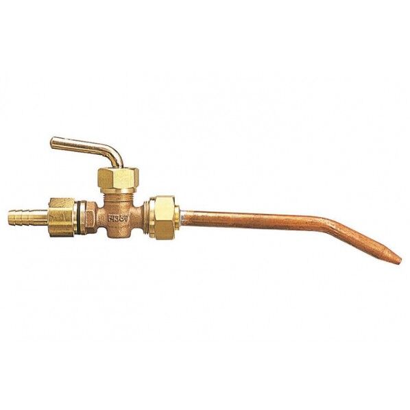 ゴムホースコック付 筒先ノズル(継手ナシ本体) TT-101 1個