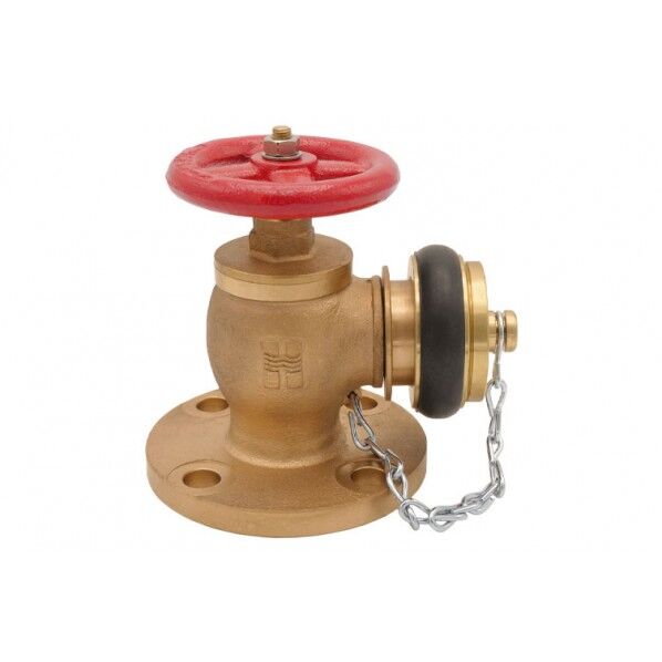 5Kフランジ付 消火栓90°(町野式) 町野口金キャップ付 40A 40mmx90ﾟmm SV-14 1個