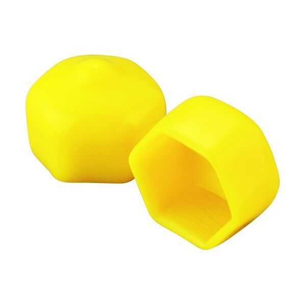 保護キャップ 六角ボルト頭用 黄 HLYER10-B 100個...