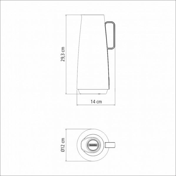 サーマルカラフェ 保温ポット 1L レッド