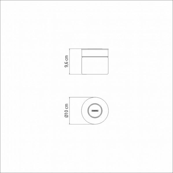 プレッザ グラスコンテイナー ステンレス蓋 0.4L