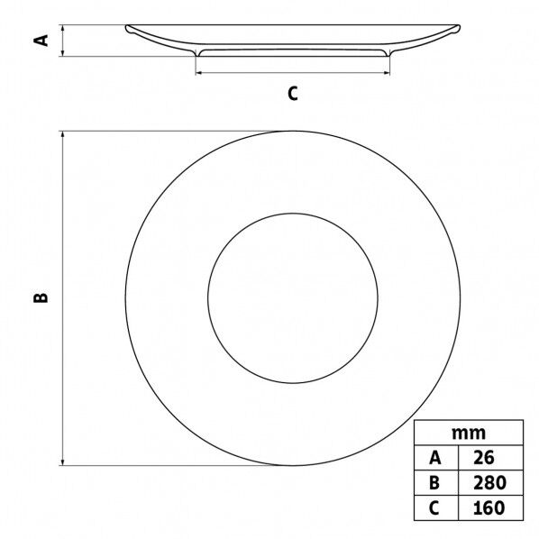 アテナ テﾞィナーフﾟレート 28cm