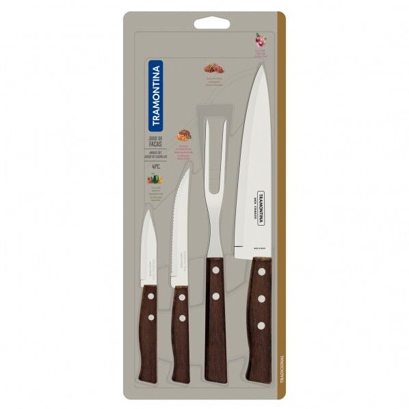 トラディショナル バーベキュー カトラリー 4pc