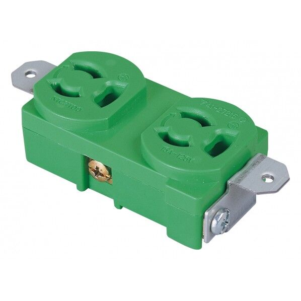 抜止コンセント 緑