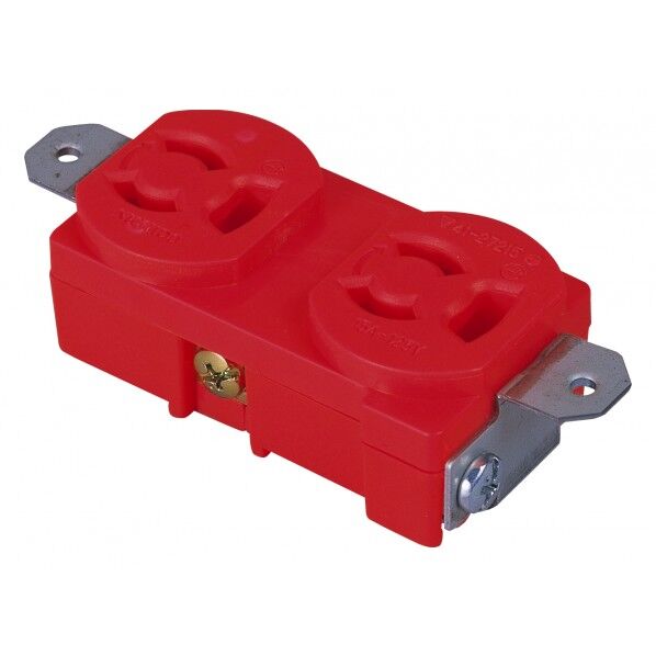 抜止コンセント 赤