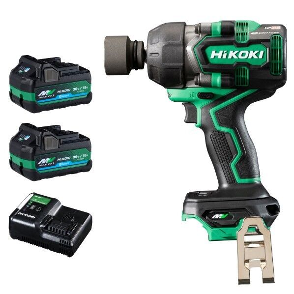 HiKOKI(ハイコーキ) 36V インパクトレンチ フルセット 四角ドライブ12.7mm アグレッシブグリーン WR36DE (2XPSZ) 1台