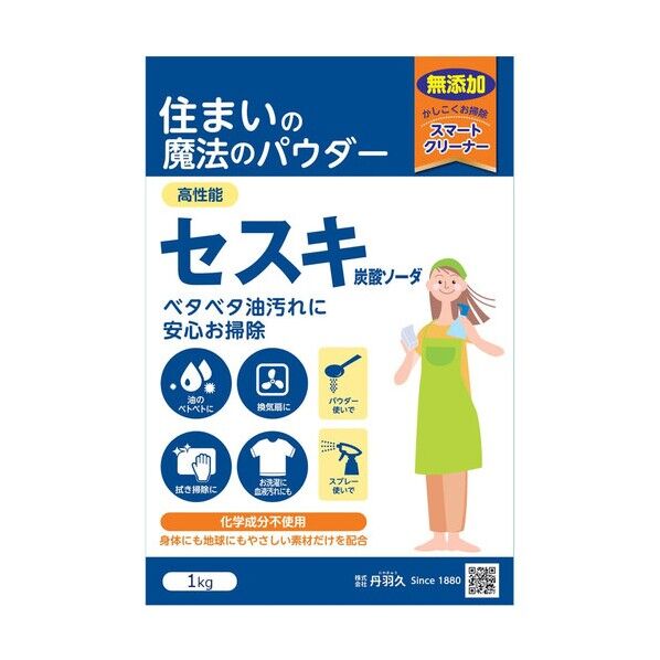 住まいの魔法のパウダー セスキ炭酸ソーダ 1kg 286590 1個x16個