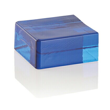 ベネチアンガラスブリック キューブ ハーフ コバルトブルー 53mm×117mm×120mm VE/CO-HALF 1個