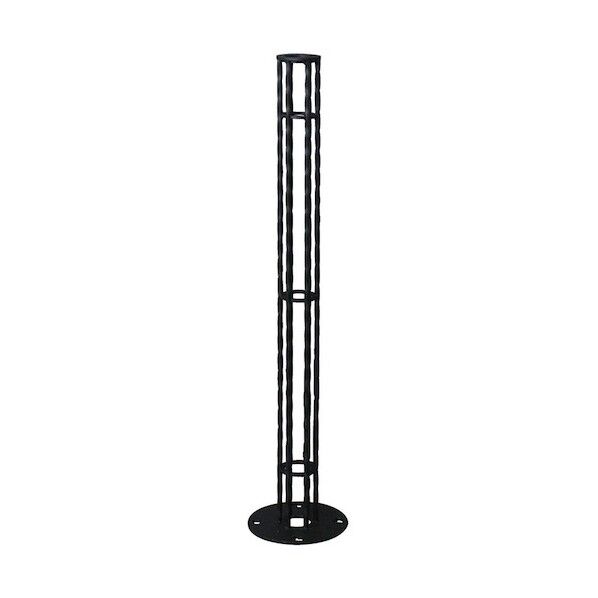 ※法人専用品※カネソウ スチール製アレンジポスト ねじれ角棒タイプ 黒 RING0785-TB-AR-BK 0...