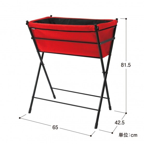 ベジトラグポピーGOレッド レッド 約幅65cm×奥行42.5cm×高さ81.5cm VGT-PG01R 1台