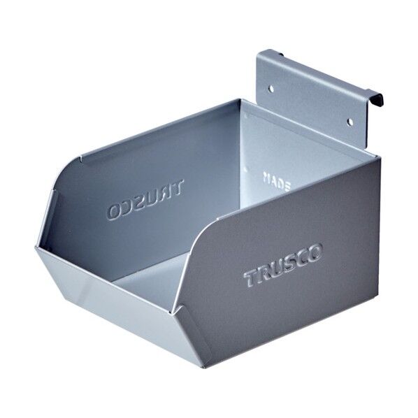 TRUSCO パンチングパネル用スチールコンテナ 小 シルバー SFBOX-1-SV 1個...