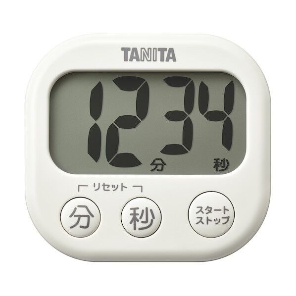 タニタ タニタ抗菌でか見えタイマー IV アイボリー アイボリー TD429 1個...