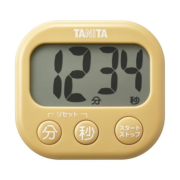 ※法人専用品※タニタ タニタ抗菌でか見えタイマー YL マスタードイエロー マスタードイエロー TD429 1個...