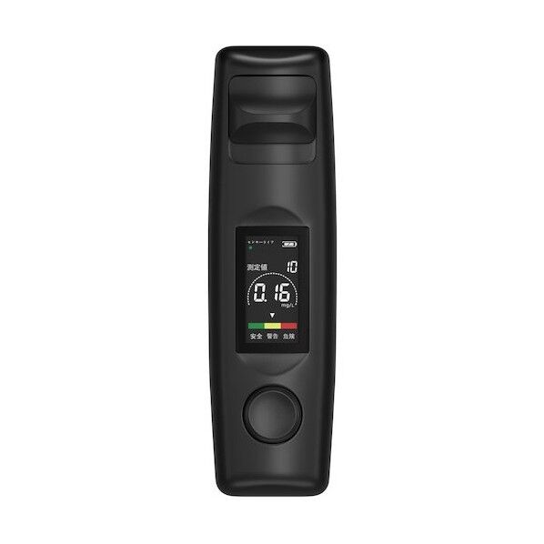  最短5秒計測 スライドして吹きかけるだけ簡単測定 携帯型アルコールチェッカー OWL-ALC01-BK2 1個...