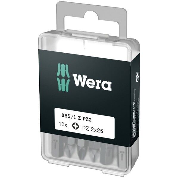 Wera Werkzeuge GmbH ポジドライブドライバービット サイズPZ2x25mm 10本 072404 1個