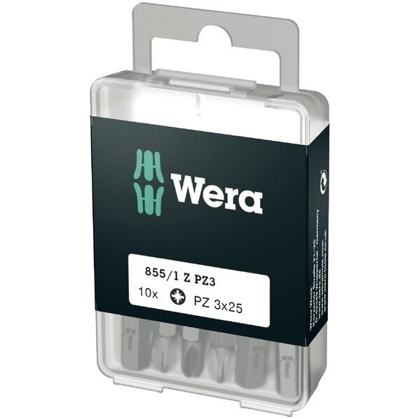 Wera Werkzeuge GmbH ポジドライブドライバービット サイズPZ3x25mm 10本 072405 1個