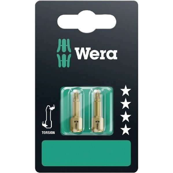 Wera Werkzeuge GmbH ポジドライブドライバービット サイズPZ1x25mm 2本 073370 1個