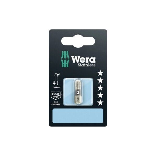 Wera Werkzeuge GmbH ステンレスドライバービット サイズPZ3x25 073615 1個...