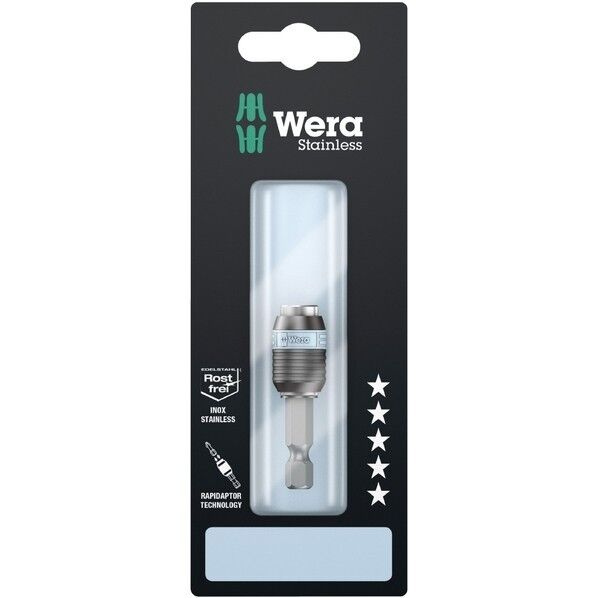 Wera Werkzeuge GmbH サイズ1/4インチ ステンレスラピッド式ビットホルダー 全長50mm 073616 1個...