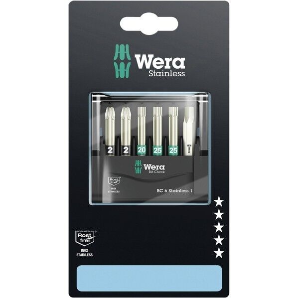 Wera Werkzeuge GmbH ビットセット ステンレスビットセット  6点 SB 073634 1セット...