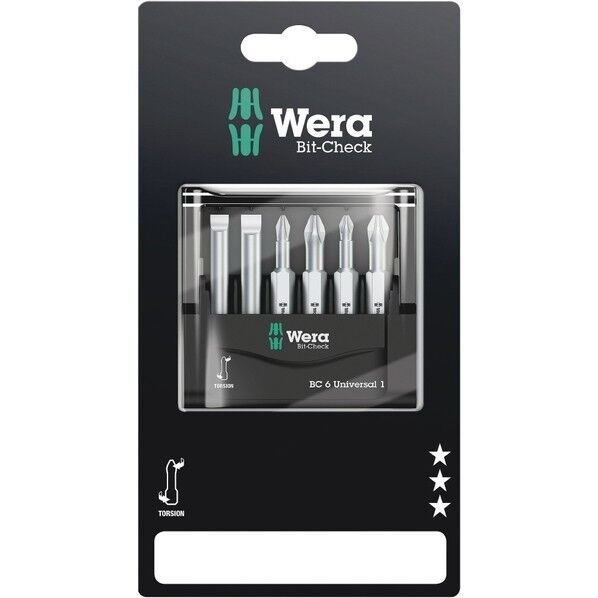 Wera Werkzeuge GmbH ビットセット   6点 #1 SB 073635 1セット...