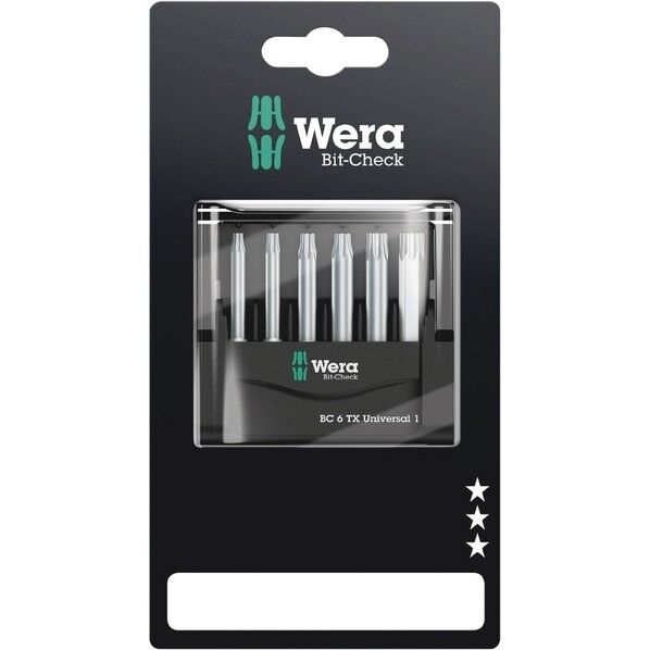Wera Werkzeuge GmbH ビットセット   6点 TX#1 SB 073637 1セット...
