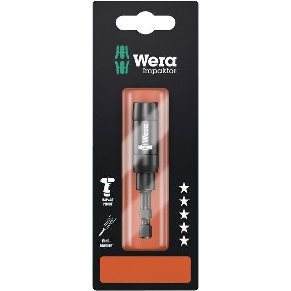 Wera Werkzeuge GmbH サイズ1/4インチ インパクト用･マグ付 ビットホルダー 全長75mm 073990 1個...