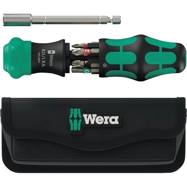 Wera Werkzeuge GmbH ラチェット式ドライバービットセット ポーチ入 051520 1セット...